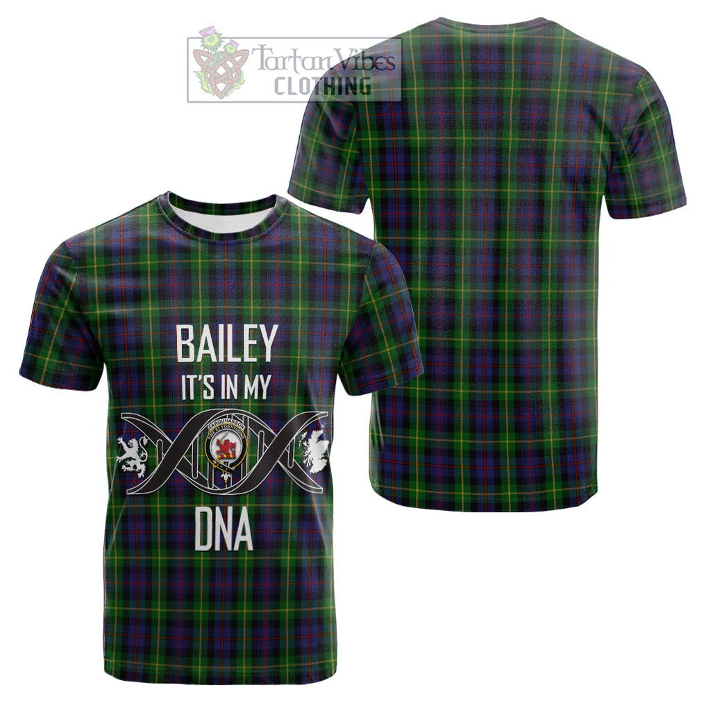 Tartan Vibes Clothing Farquharson Tartan Cotton T-shirt with Family Crest DNA In Me Style