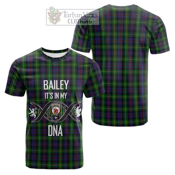 Farquharson Tartan Cotton T-shirt with Family Crest DNA In Me Style