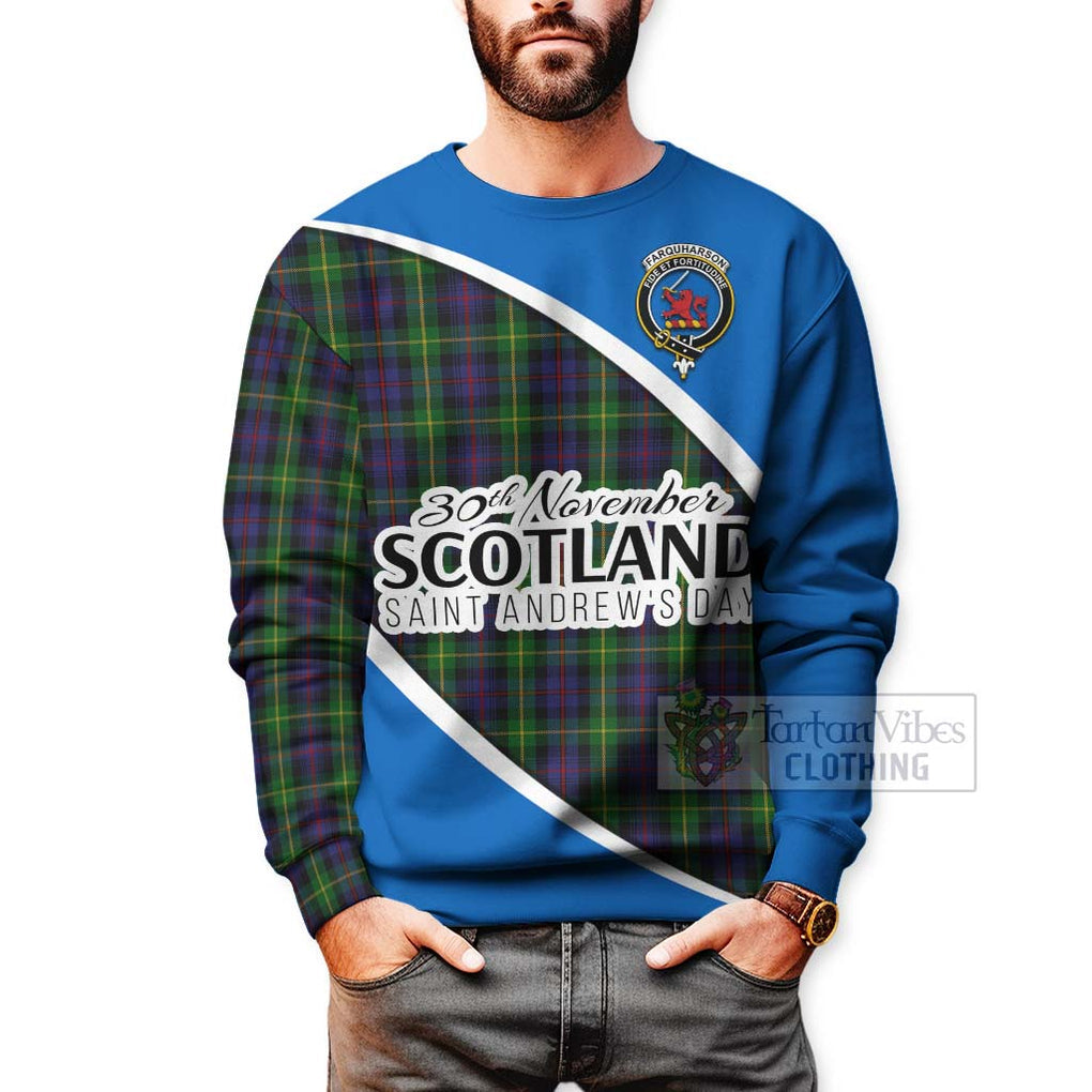 Tartan Vibes Clothing Farquharson Family Crest Tartan Sweatshirt Celebrate Saint Andrew's Day in Style