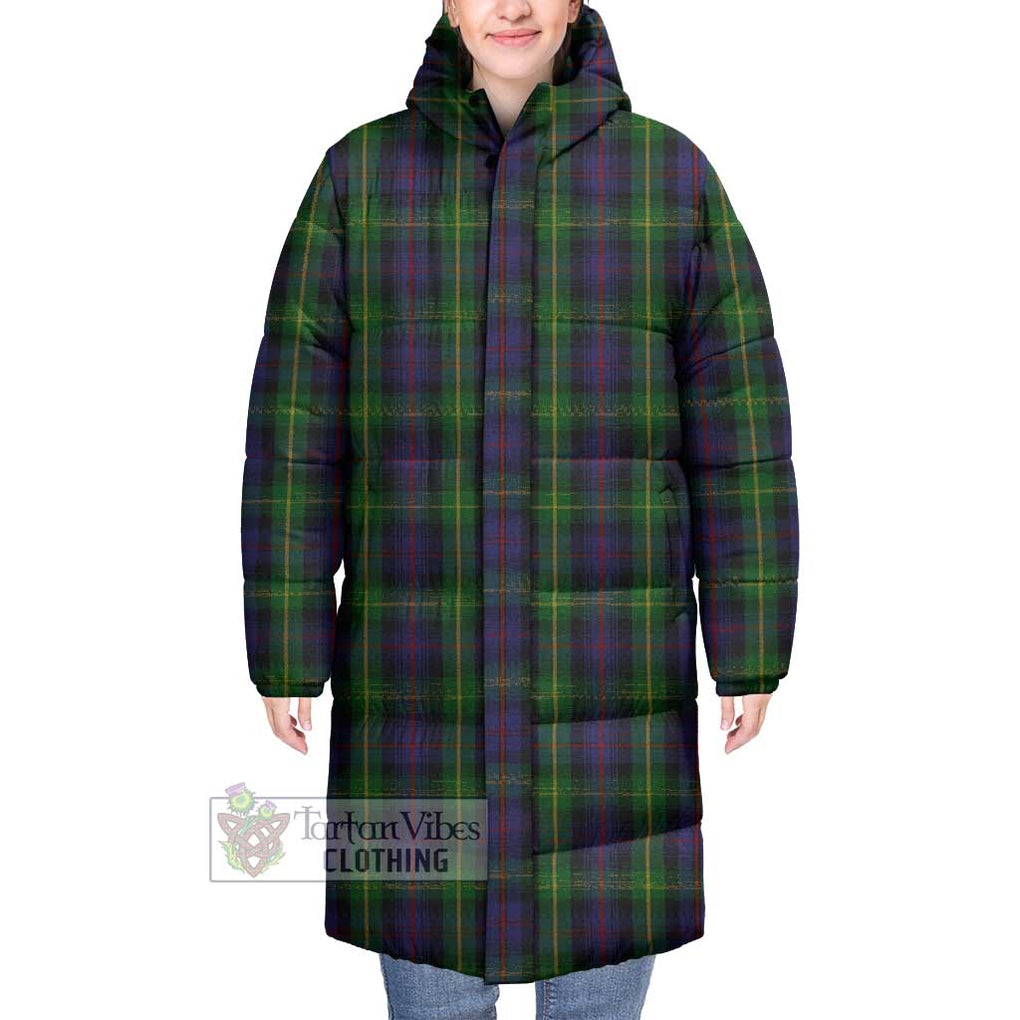 Tartan Vibes Clothing Farquharson Tartan Long Down Jacket