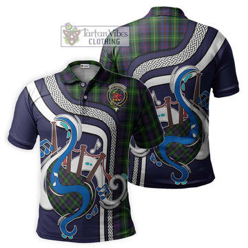 Farquharson Tartan Polo Shirt with Epic Bagpipe Style