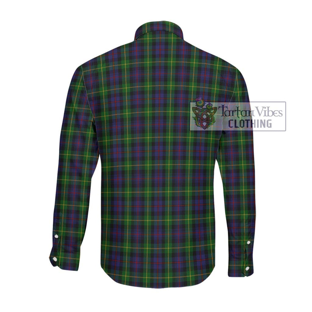 Farquharson Tartan Long Sleeve Button Shirt with Family Crest DNA In Me Style - Tartanvibesclothing Shop