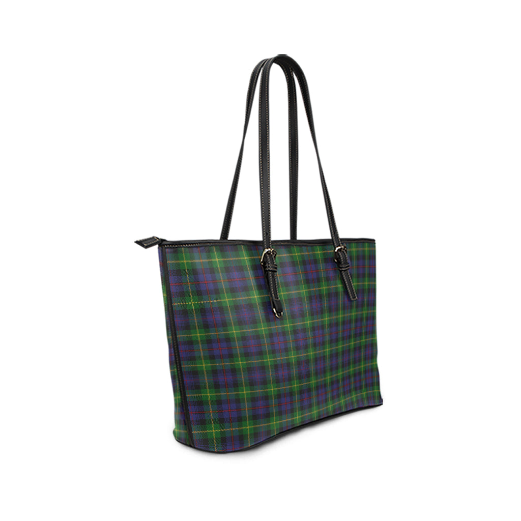 farquharson-tartan-leather-tote-bag