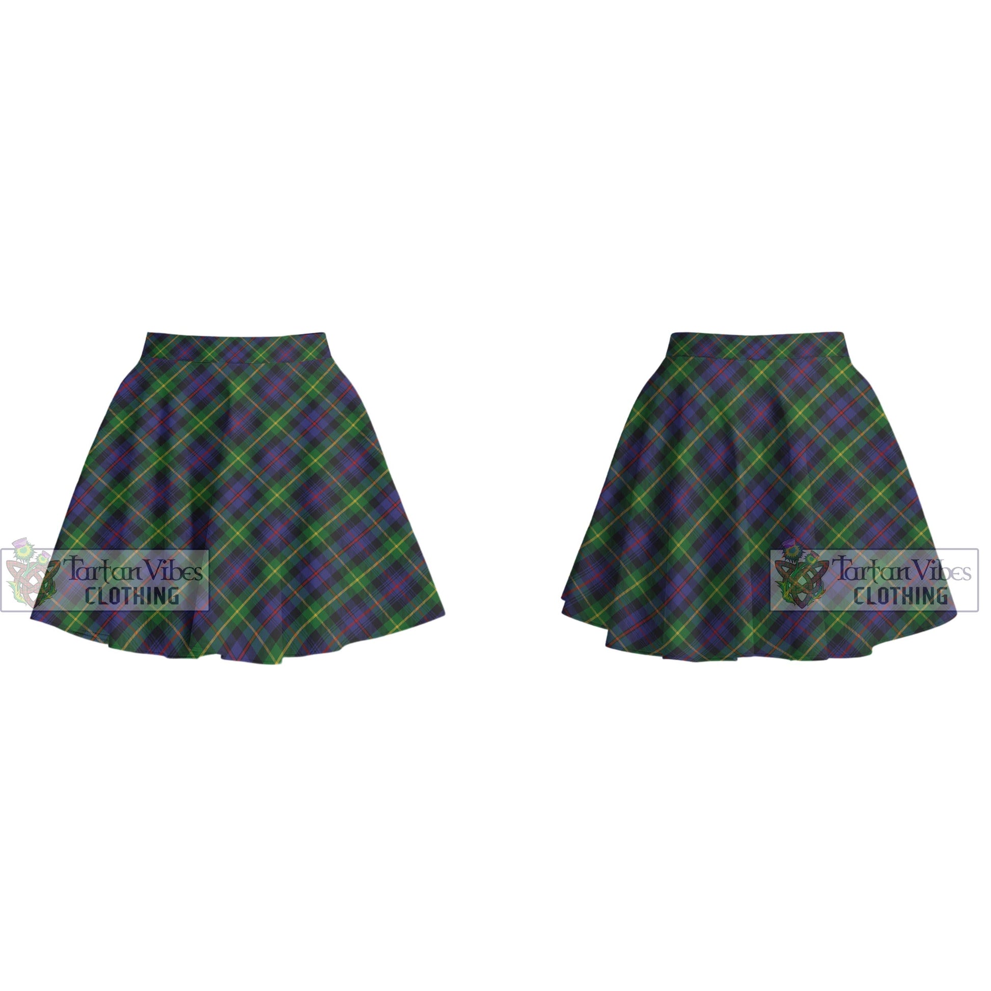 Tartan Vibes Clothing Farquharson Tartan Women's Plated Mini Skirt