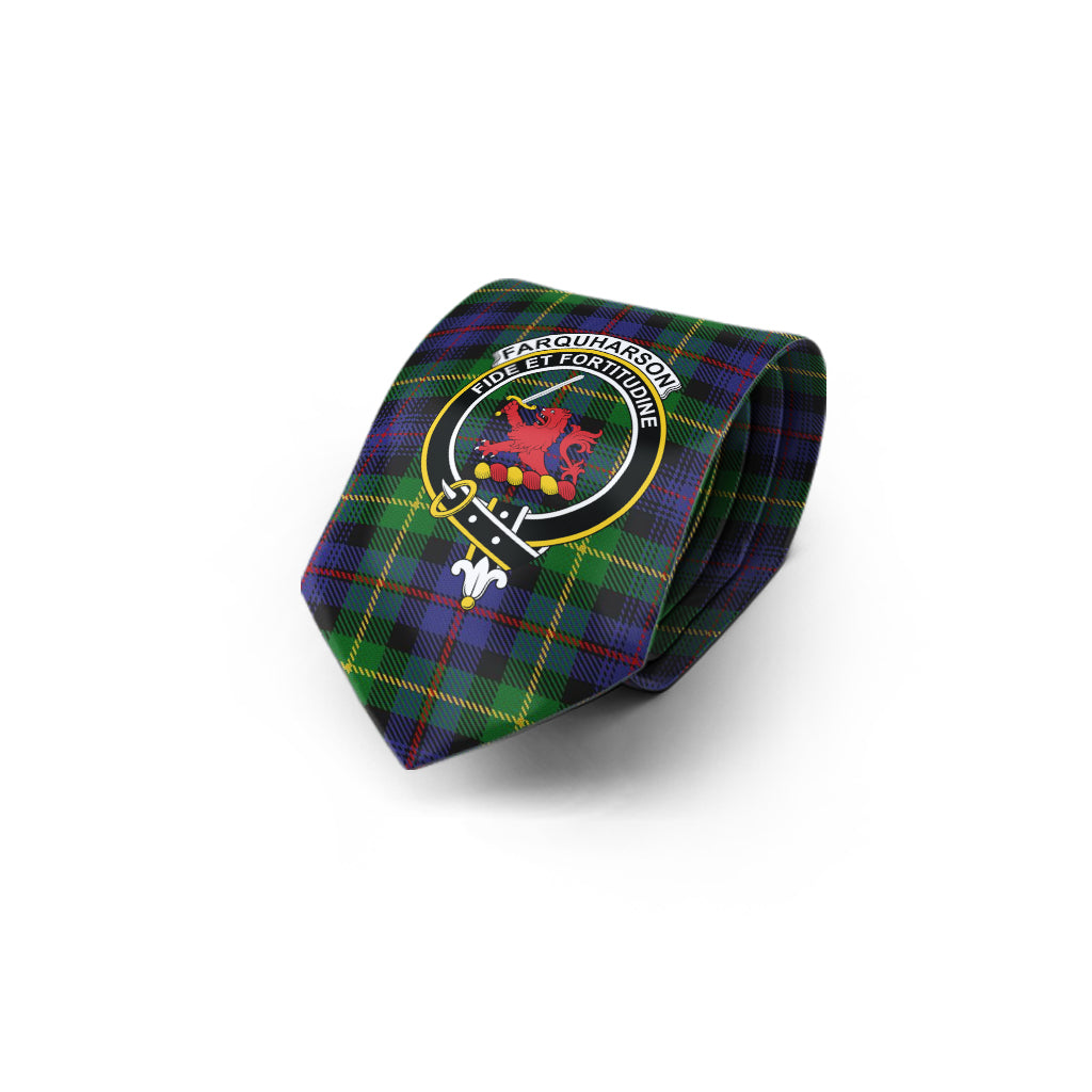 farquharson-tartan-classic-necktie-with-family-crest