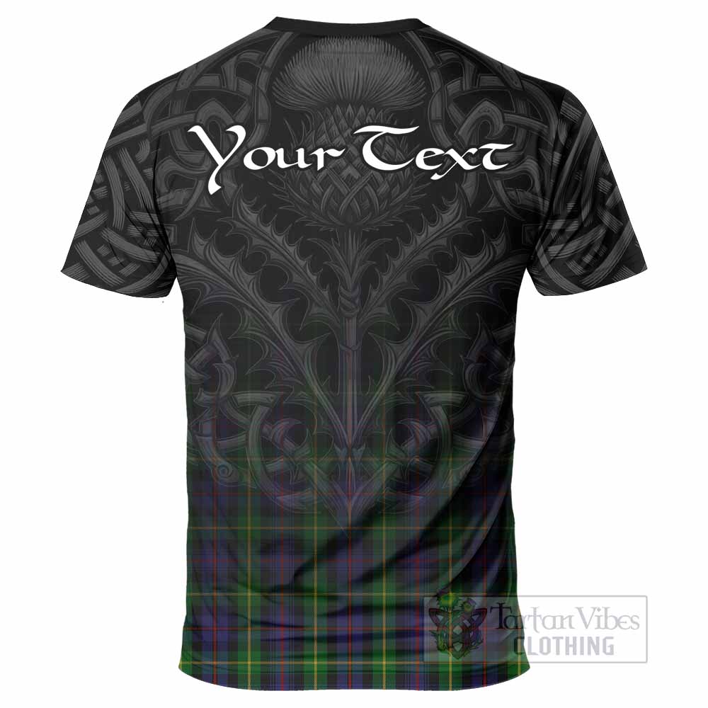 Tartan Vibes Clothing Farquharson Tartan T-Shirt with Family Crest Celtic Thistle Vibes