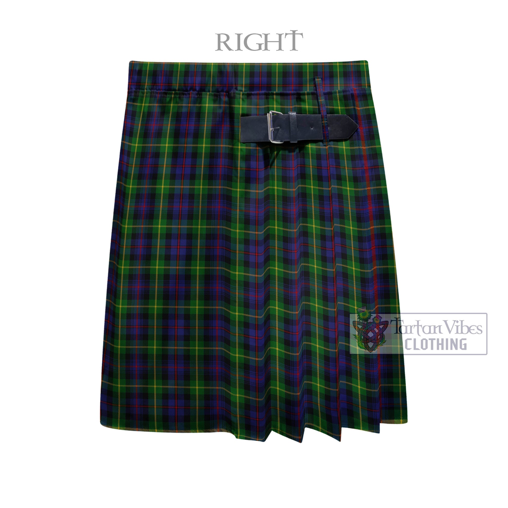 Tartan Vibes Clothing Farquharson Tartan Men's Pleated Skirt - Fashion Casual Retro Scottish Style