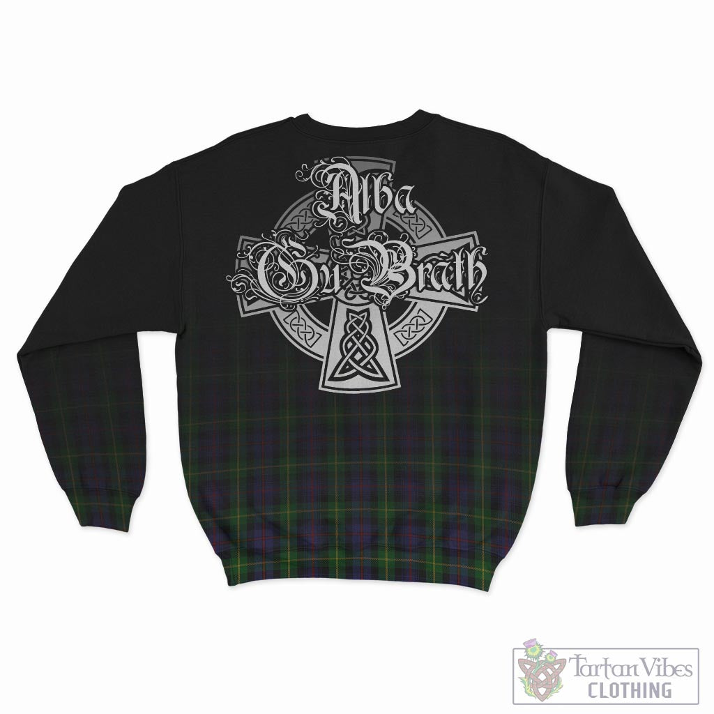 Tartan Vibes Clothing Farquharson Tartan Sweatshirt Featuring Alba Gu Brath Family Crest Celtic Inspired