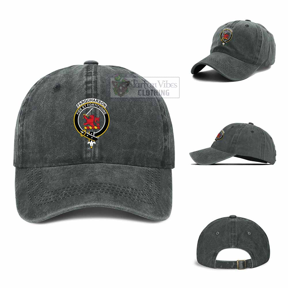 Tartan Vibes Clothing Farquharson Clan Crest Denim Classic Cap