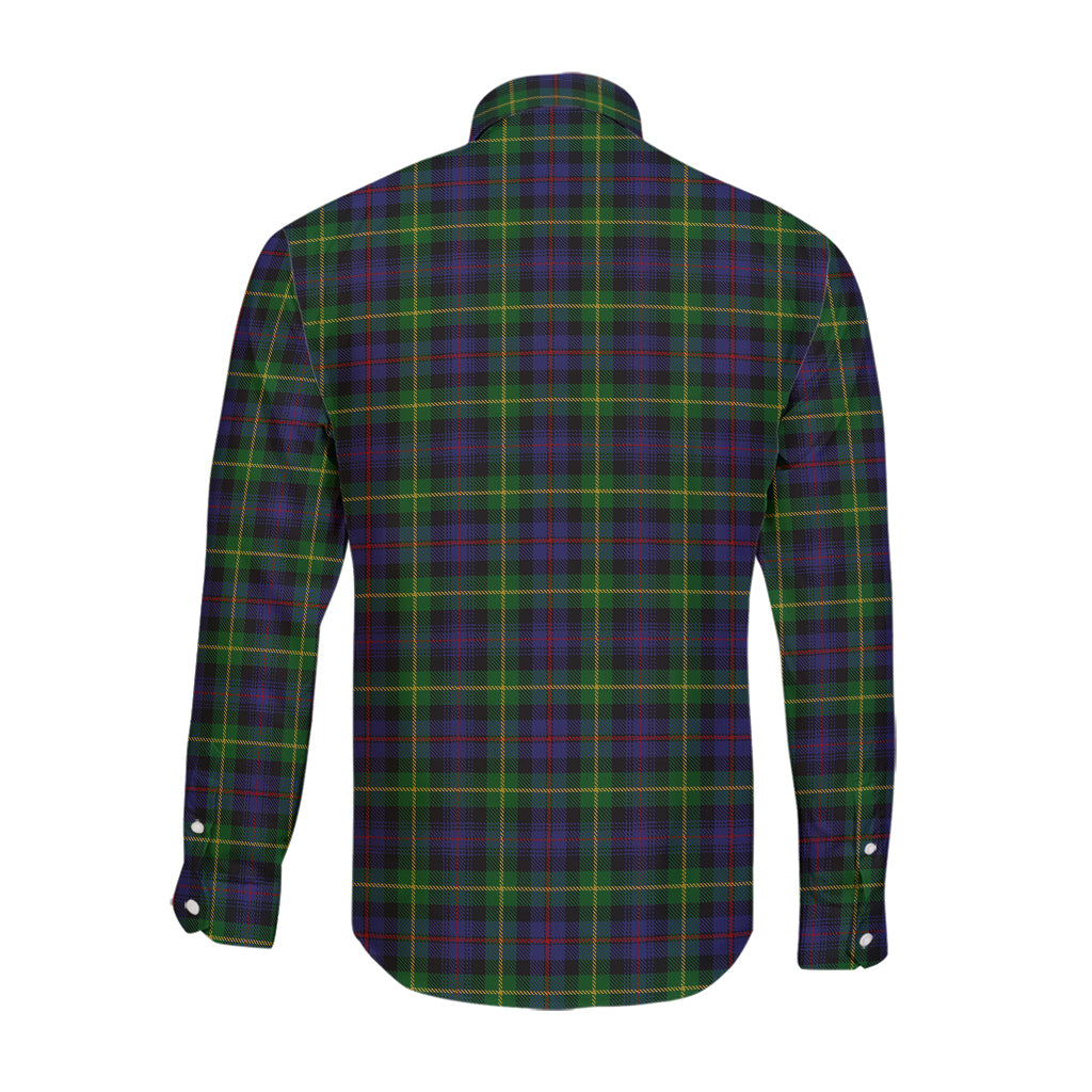 farquharson-tartan-long-sleeve-button-up-shirt-with-family-crest