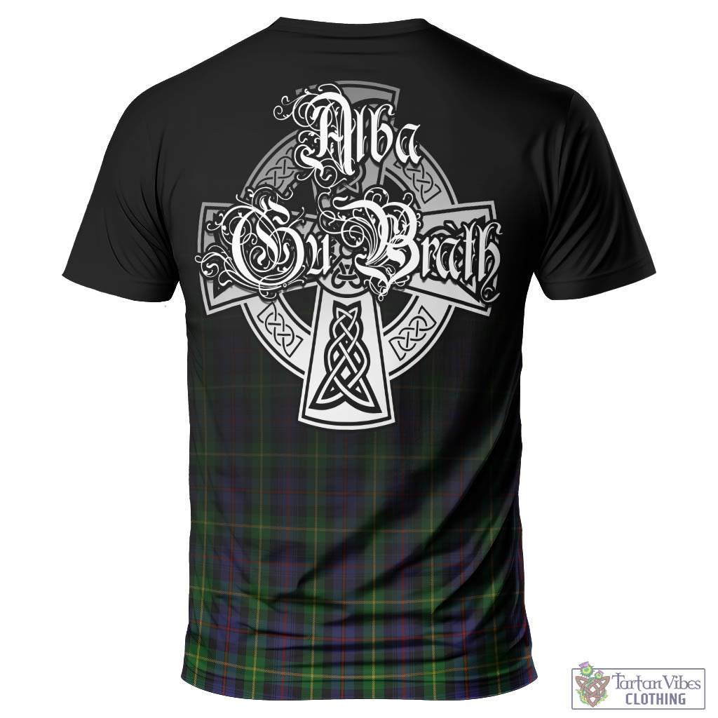 Tartan Vibes Clothing Farquharson Tartan T-Shirt Featuring Alba Gu Brath Family Crest Celtic Inspired