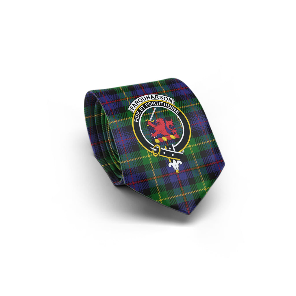 farquharson-tartan-classic-necktie-with-family-crest