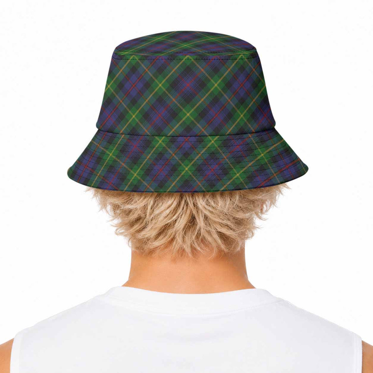 Farquharson Tartan Bucket Hat with Family Crest - Tartan Vibes Clothing