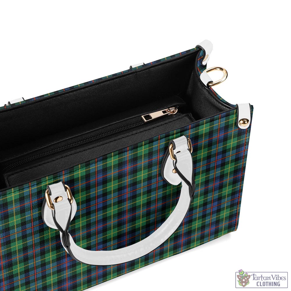 Tartan Vibes Clothing Farquharson Ancient Tartan Luxury Leather Handbags