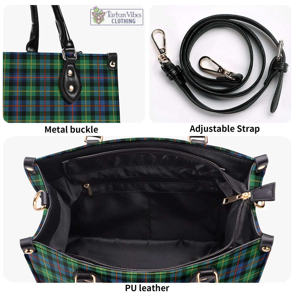 Tartan Vibes Clothing Farquharson Ancient Tartan Luxury Leather Handbags