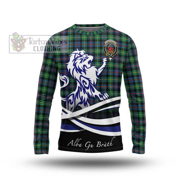 Farquharson Ancient Tartan Long Sleeve T-Shirt with Alba Gu Brath Regal Lion Emblem