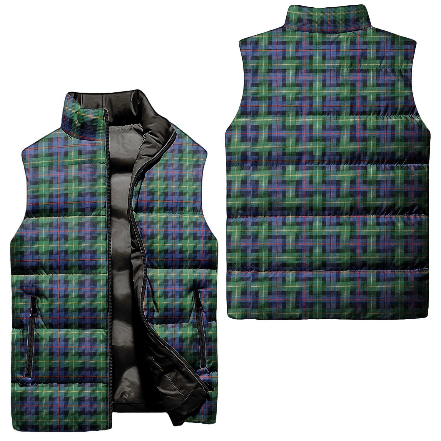 Farquharson Ancient Tartan Sleeveless Puffer Jacket Unisex - Tartanvibesclothing