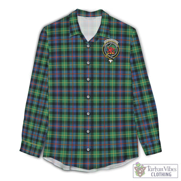 Farquharson Ancient Tartan Women's Casual Shirt with Family Crest