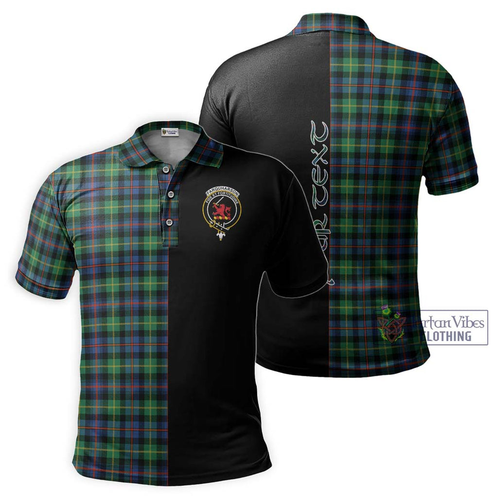 Farquharson Ancient Tartan Polo Shirt with Family Crest and Half Of Me Style Kid - Tartanvibesclothing Shop