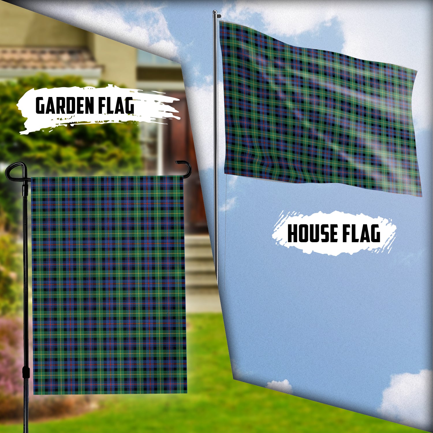 Farquharson Ancient Tartan Flag Garden Flag (Vertical) - Tartan Vibes Clothing