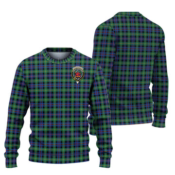 Farquharson Ancient Tartan Ugly Sweater with Family Crest