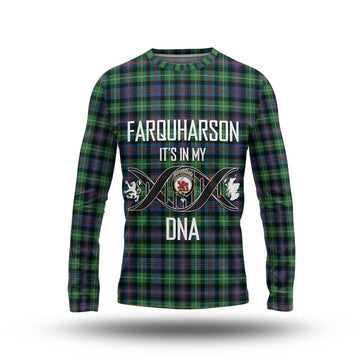 Farquharson Ancient Tartan Long Sleeve T-Shirt with Family Crest DNA In Me Style