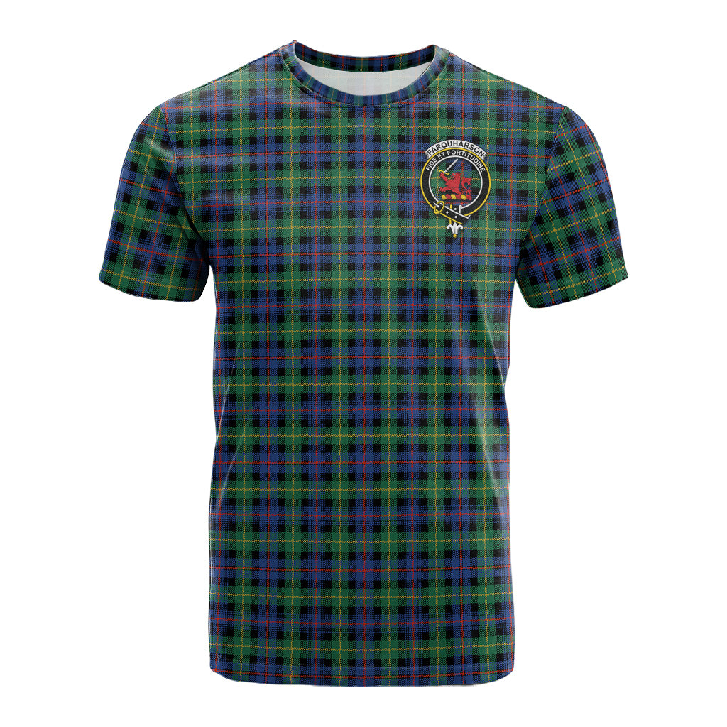 Farquharson Ancient Tartan T-Shirt with Family Crest - Tartan Vibes Clothing