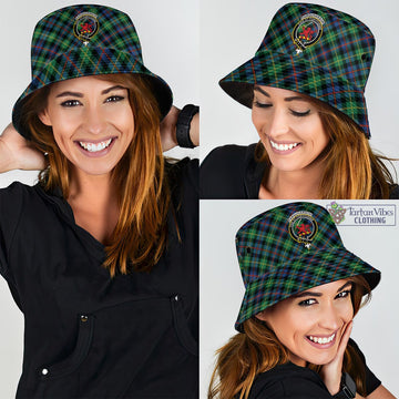 Farquharson Ancient Tartan Bucket Hat with Family Crest