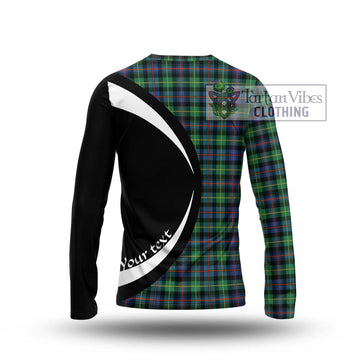 Farquharson Ancient Tartan Long Sleeve T-Shirt with Family Crest Circle Style