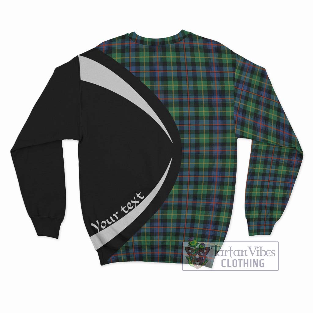 Farquharson Ancient Tartan Sweatshirt with Family Crest Circle Style - Tartan Vibes Clothing