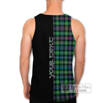 Farquharson Ancient Tartan Men's Tank Top with Family Crest and Half Of Me Style