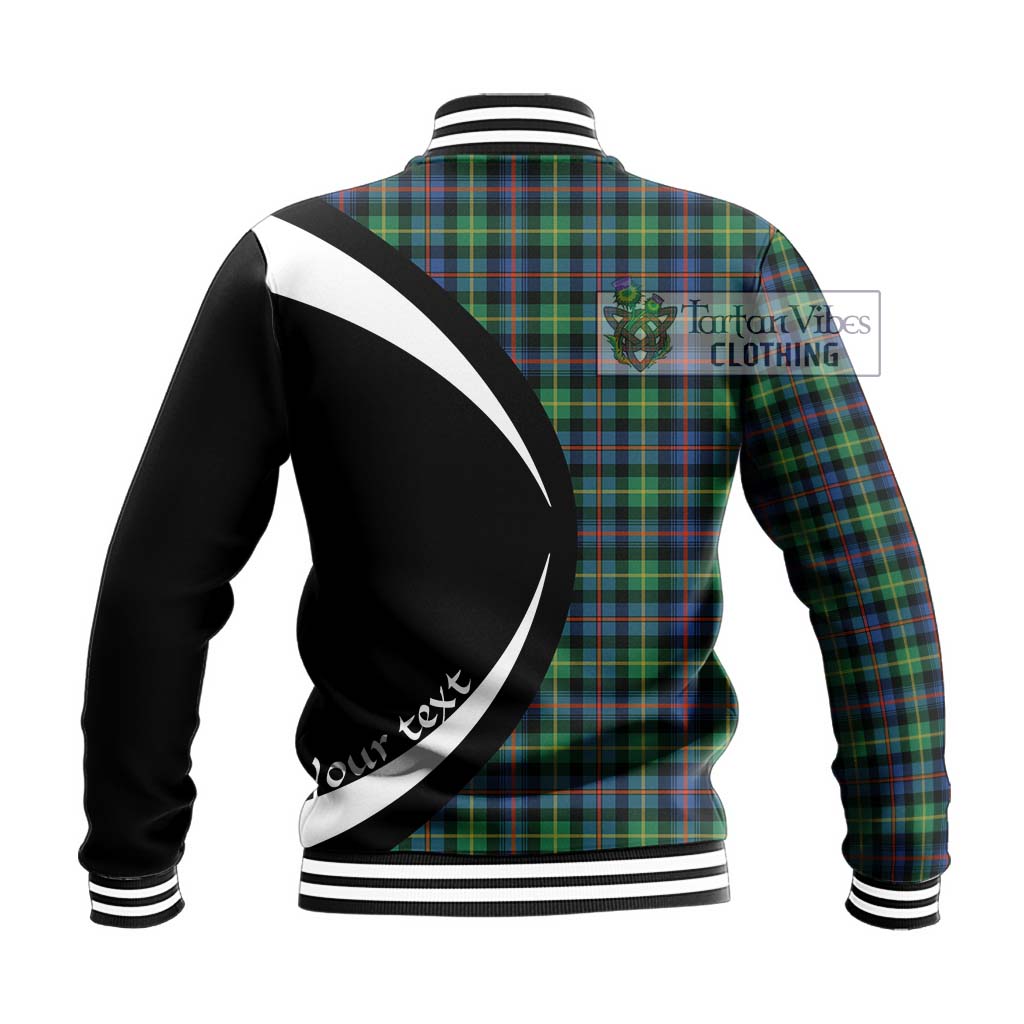 Farquharson Ancient Tartan Baseball Jacket with Family Crest Circle Style - Tartan Vibes Clothing