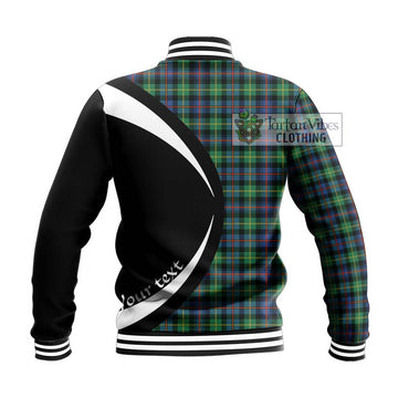 Farquharson Ancient Tartan Baseball Jacket with Family Crest Circle Style