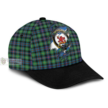 Farquharson Ancient Tartan Classic Cap with Family Crest In Me Style