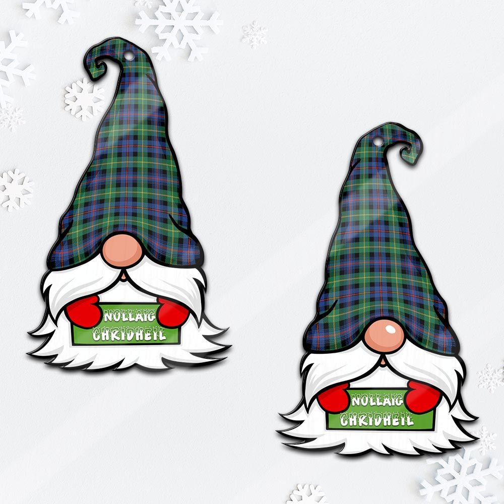 Farquharson Ancient Gnome Christmas Ornament with His Tartan Christmas Hat - Tartan Vibes Clothing