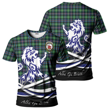 Farquharson Ancient Tartan T-Shirt with Alba Gu Brath Regal Lion Emblem