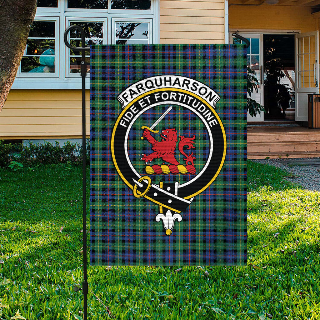 Farquharson Ancient Tartan Flag with Family Crest - Tartan Vibes Clothing