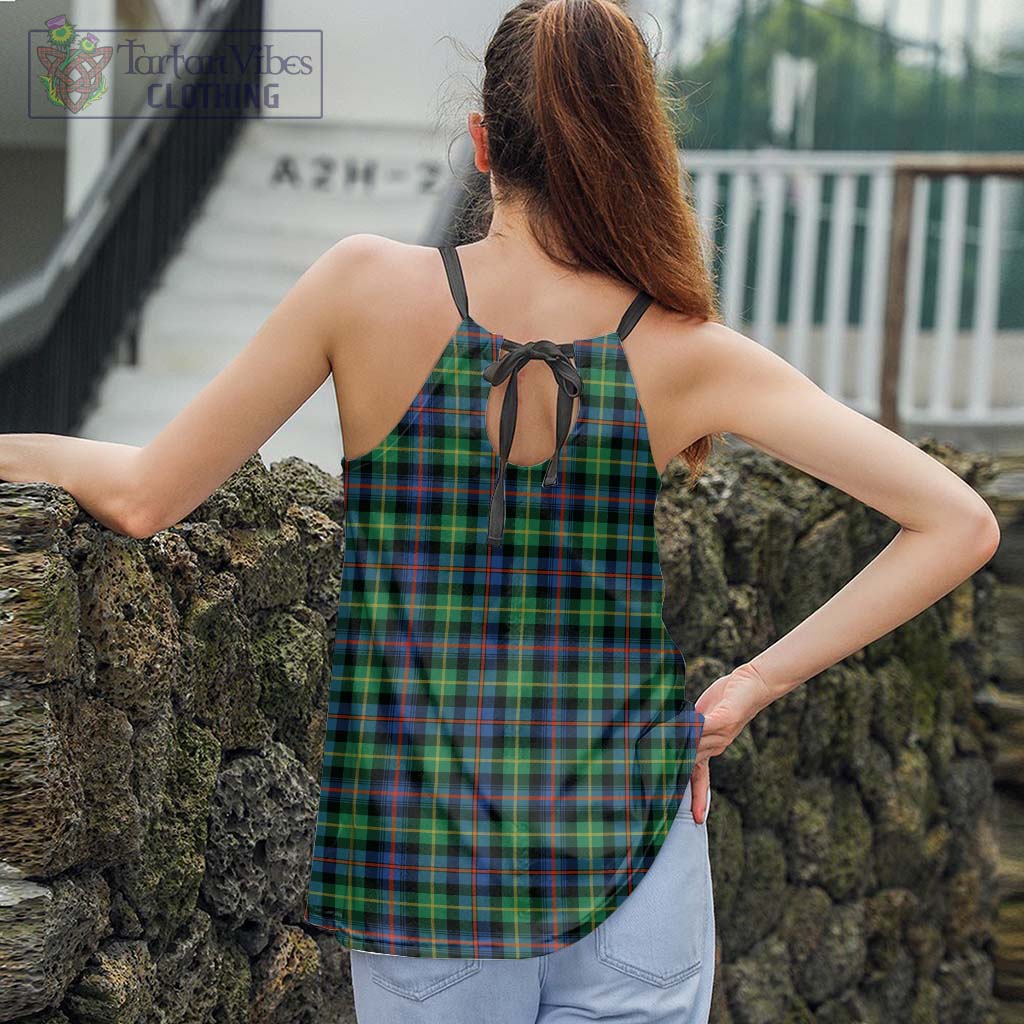 Tartan Vibes Clothing Farquharson Ancient Tartan Loose Halter Neck Camisole