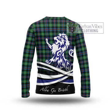 Farquharson Ancient Tartan Long Sleeve T-Shirt with Alba Gu Brath Regal Lion Emblem