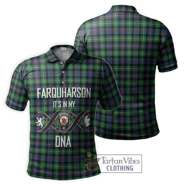 Farquharson Ancient Tartan Polo Shirt with Family Crest DNA In Me Style