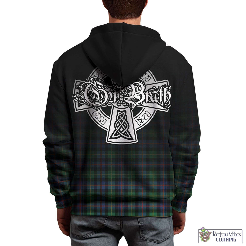 Tartan Vibes Clothing Farquharson Ancient Tartan Hoodie Featuring Alba Gu Brath Family Crest Celtic Inspired