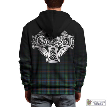 Farquharson Ancient Tartan Hoodie Featuring Alba Gu Brath Family Crest Celtic Inspired