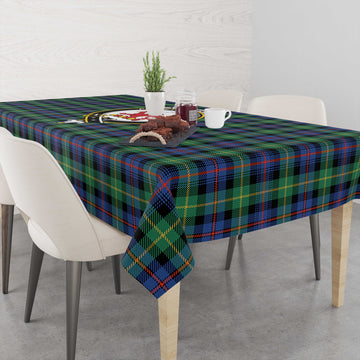 Farquharson Ancient Tartan Tablecloth with Family Crest