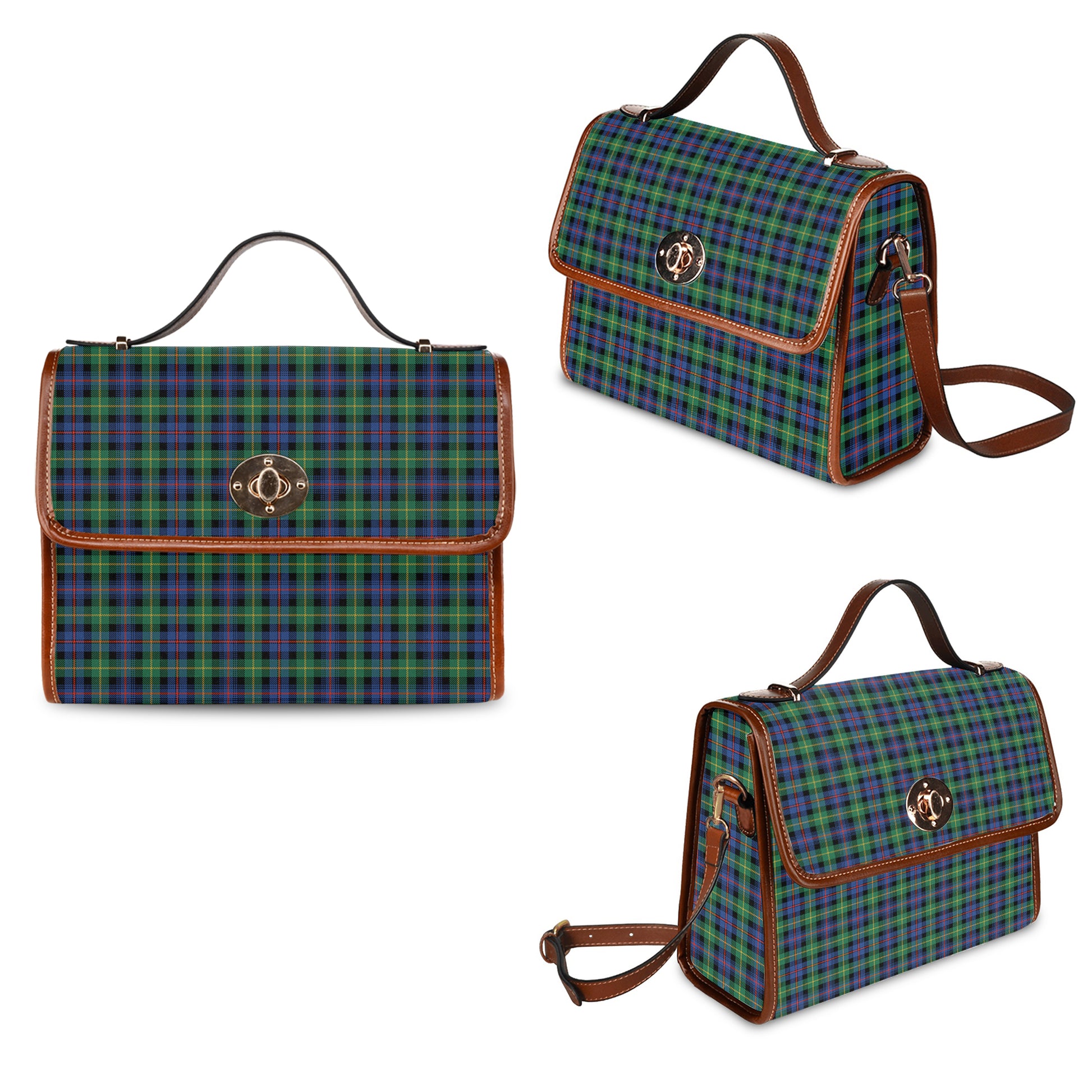 farquharson-ancient-tartan-leather-strap-waterproof-canvas-bag