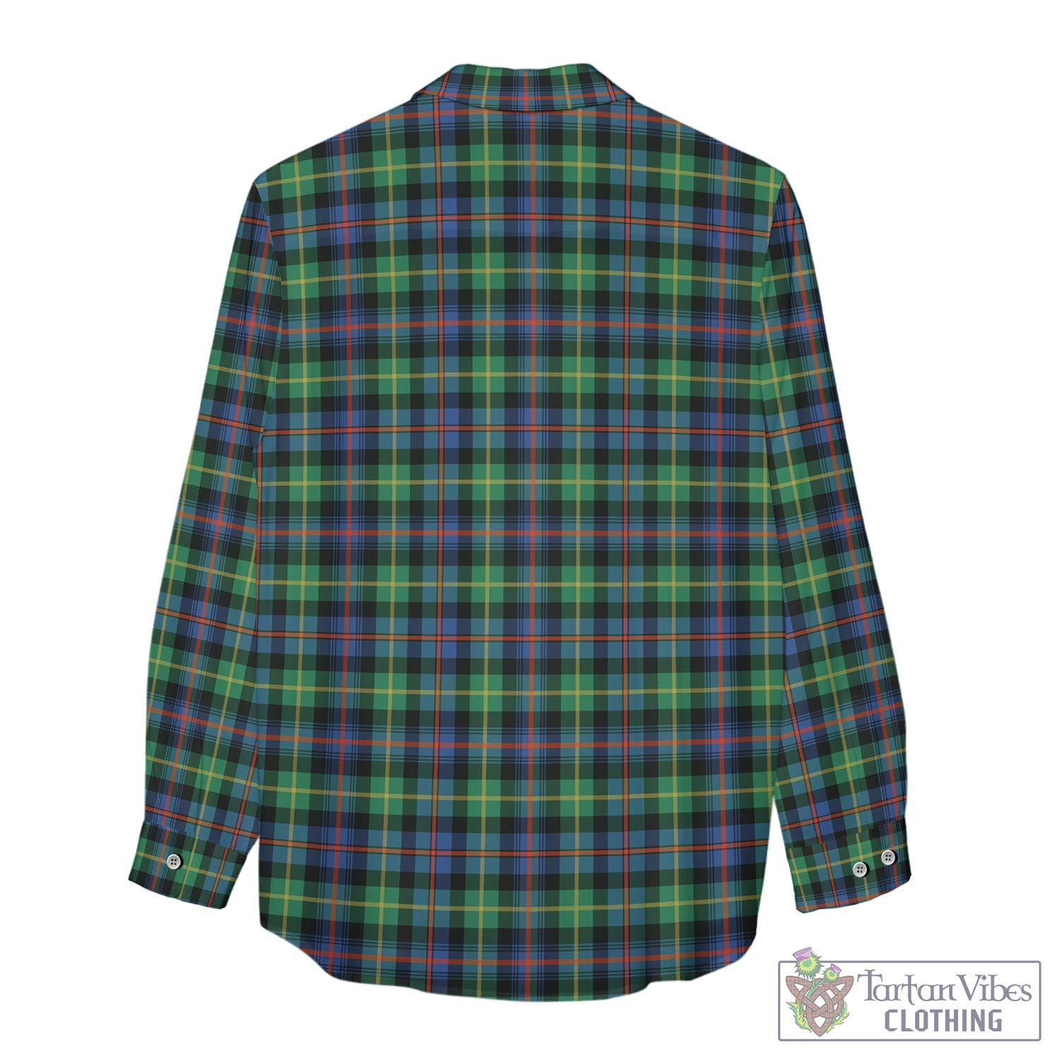 Tartan Vibes Clothing Farquharson Ancient Tartan Womens Casual Shirt with Family Crest