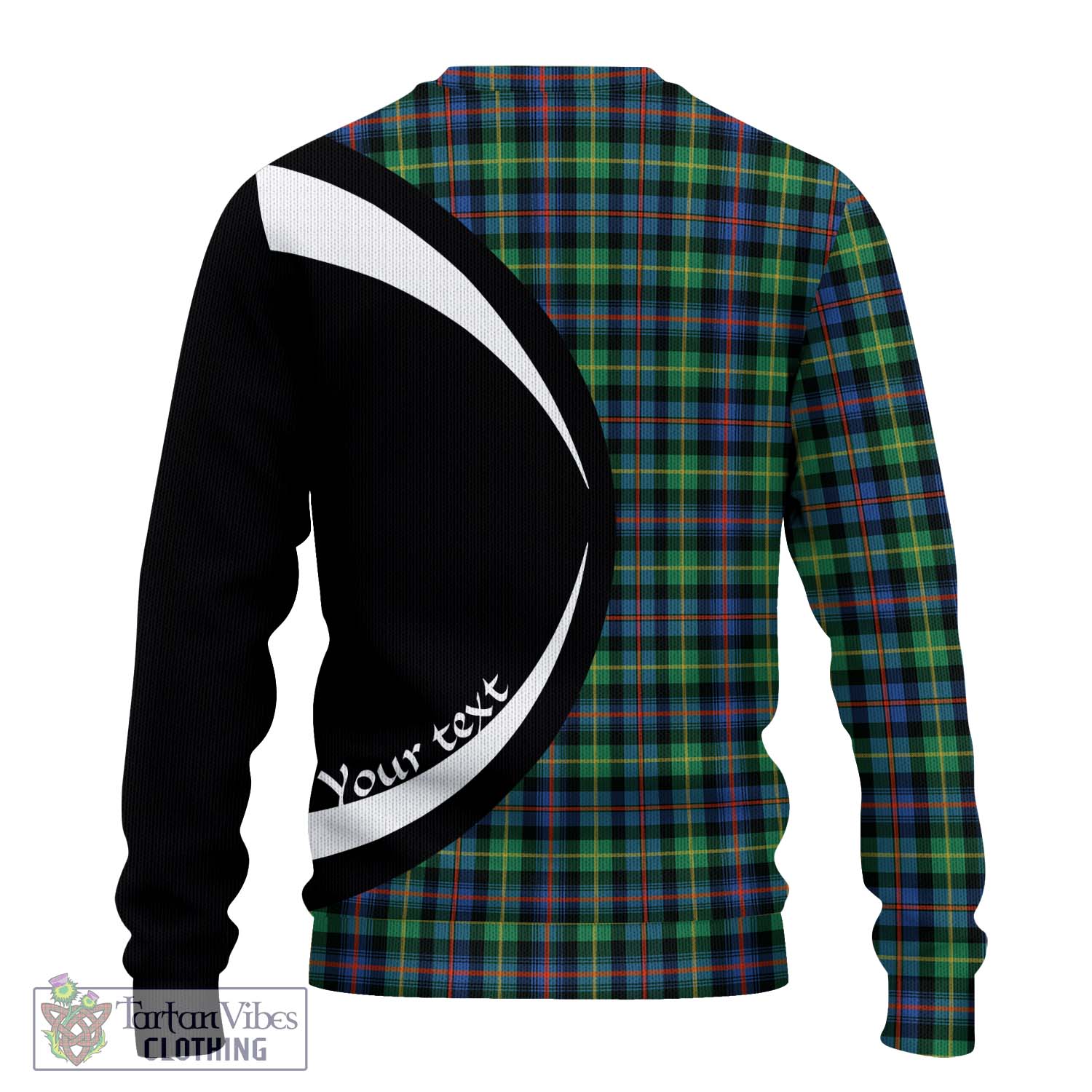 Farquharson Ancient Tartan Ugly Sweater with Family Crest Circle Style - Tartan Vibes Clothing