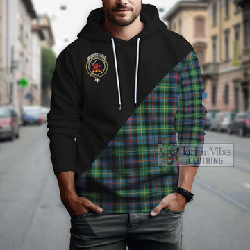 Farquharson Ancient Tartan Hoodie with Family Crest and Military Logo Style