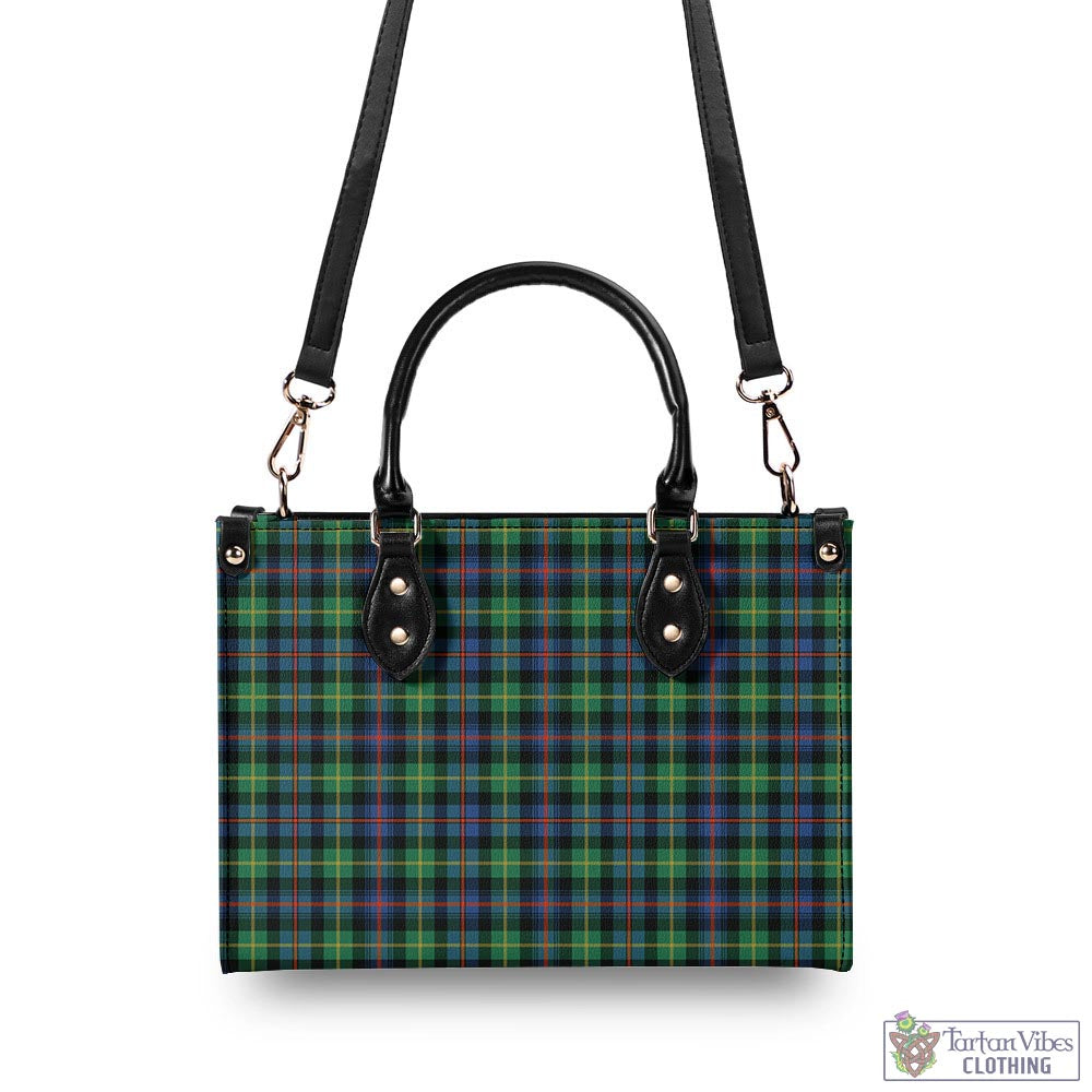 Tartan Vibes Clothing Farquharson Ancient Tartan Luxury Leather Handbags