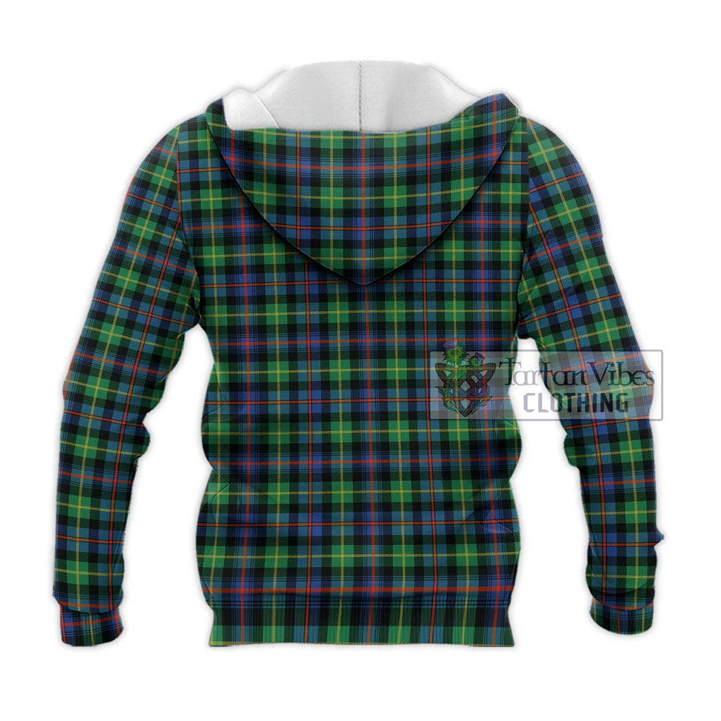 Farquharson Ancient Tartan Knitted Hoodie with Family Crest DNA In Me Style - Tartanvibesclothing Shop