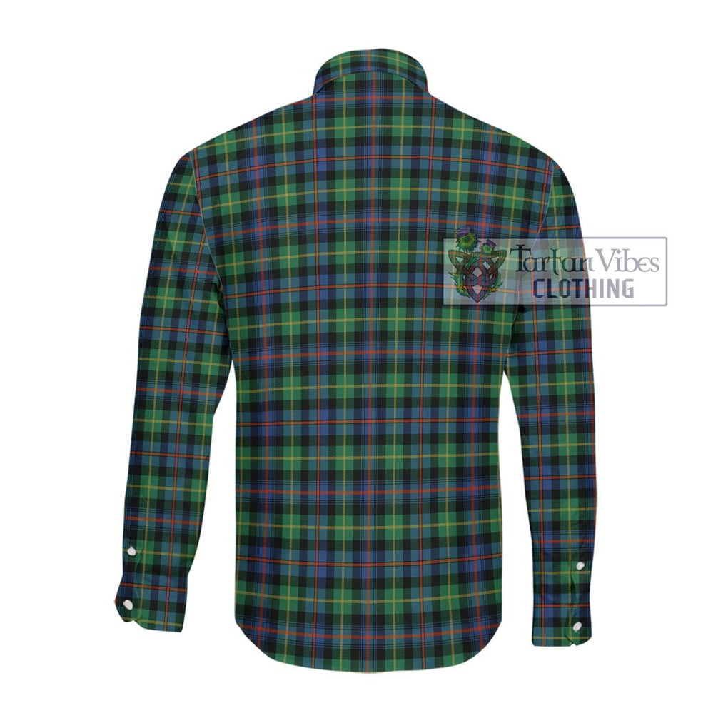 Farquharson Ancient Tartan Long Sleeve Button Shirt with Family Crest DNA In Me Style - Tartanvibesclothing Shop